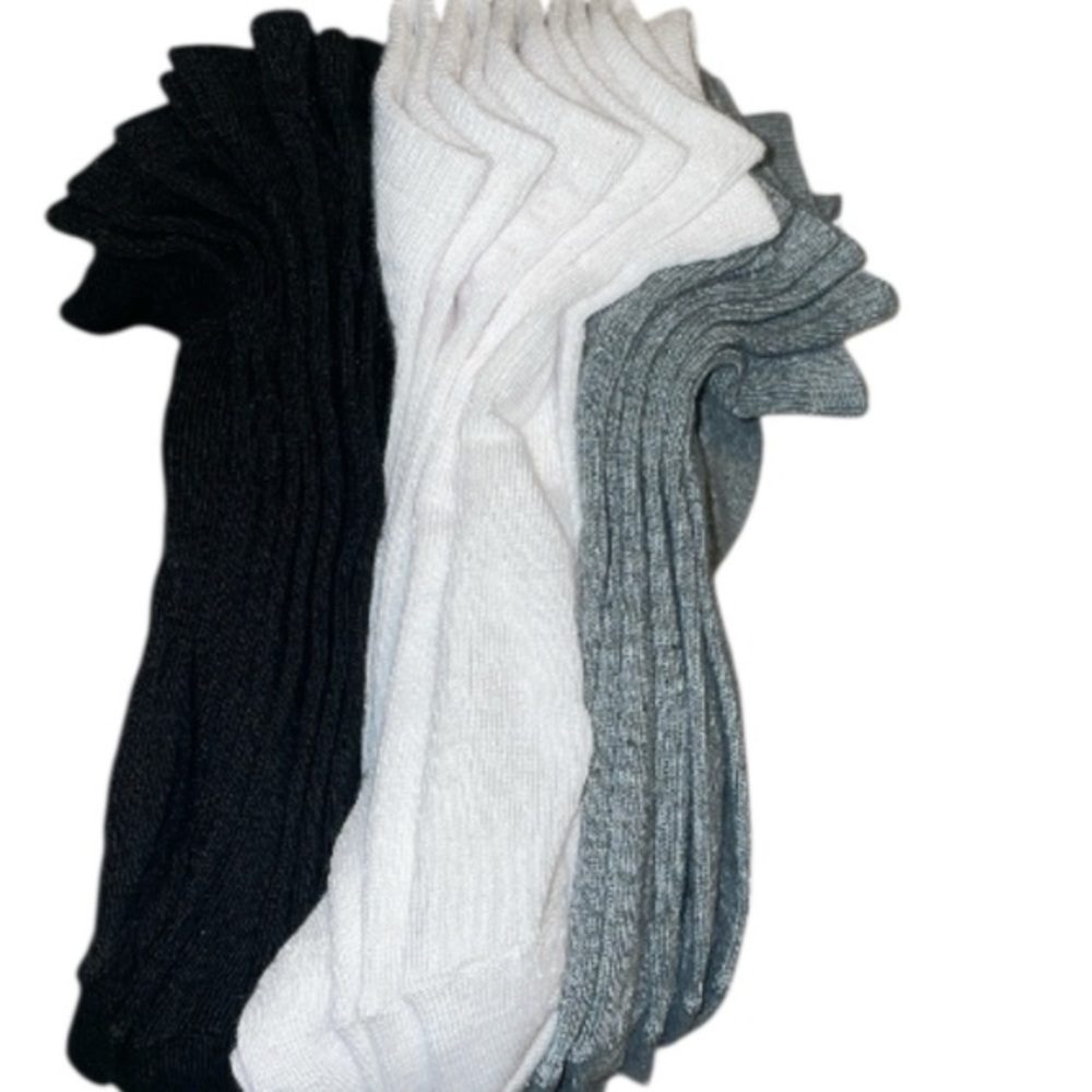 Capelli of New York Classic Black, White, and Gray Socks